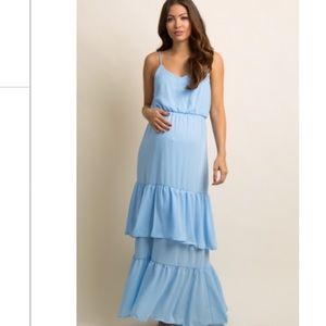 Pink blush maternity dress